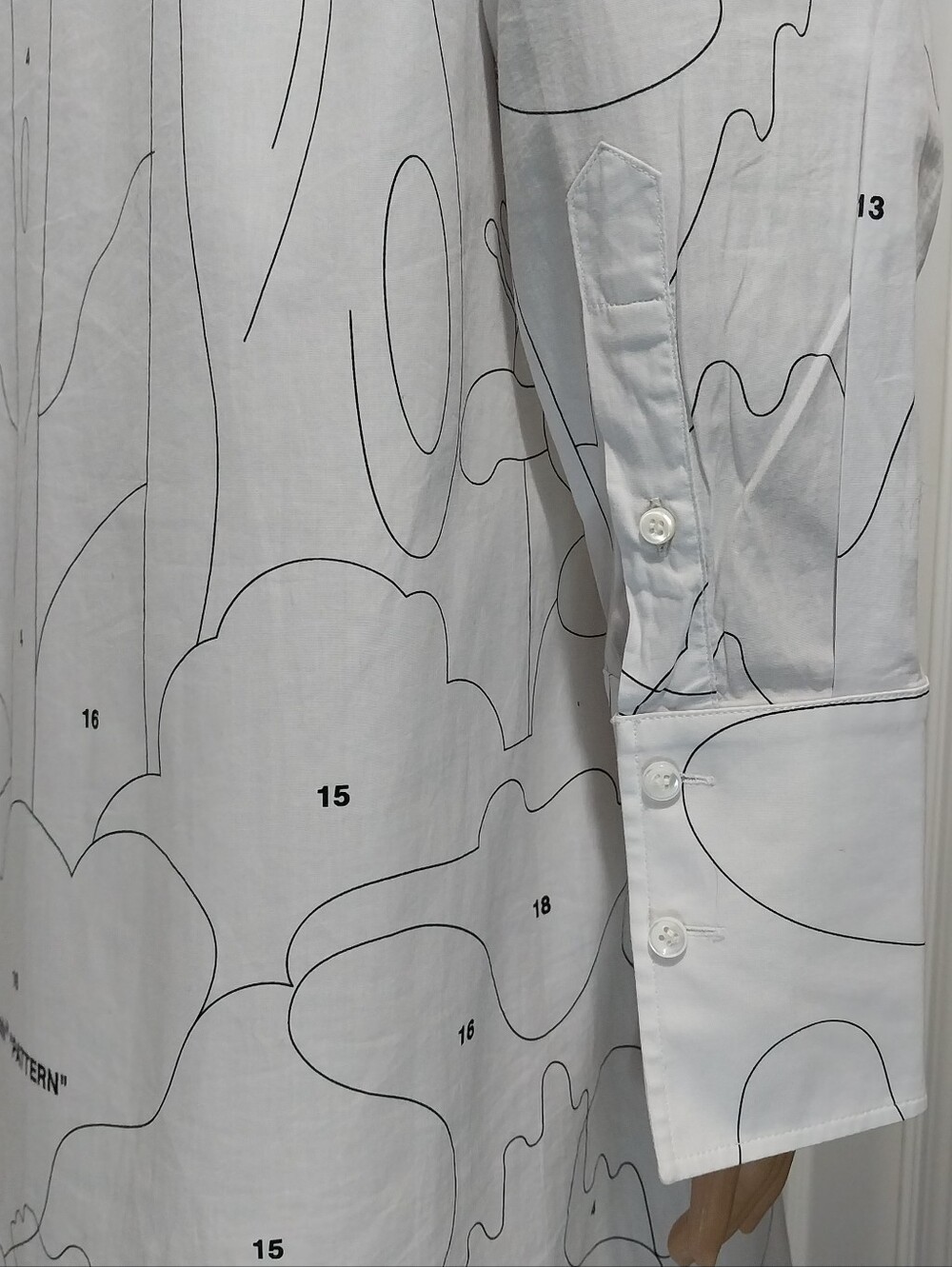 Off-White Puzzle‎ Shirt Dress, Size 42|US M - Picture 7 of 14